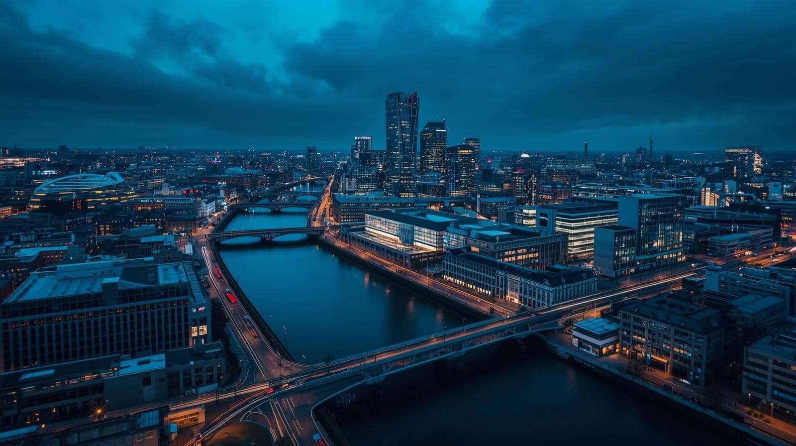 Manchester student city background