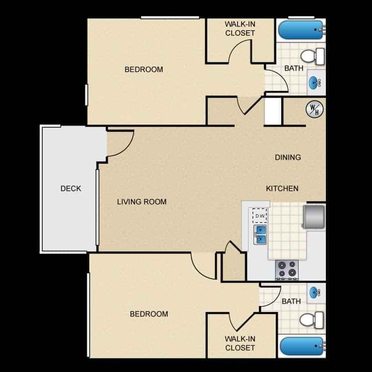 2 Bedroom 2 Bathroom Apartment - Image 21