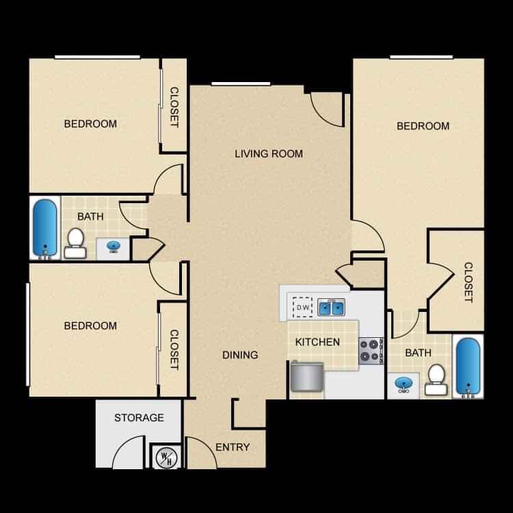 3 Bedroom 2 Bathroom Apartment - Image 16