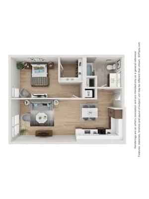 1 Bed 1 Bath - Image 4