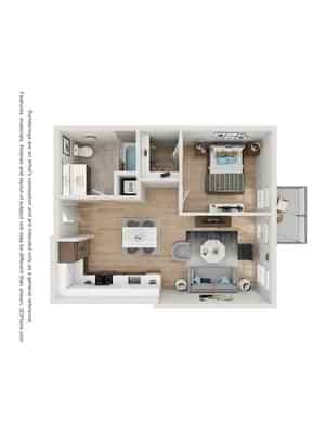 1 Bed 1 Bath - Image 1