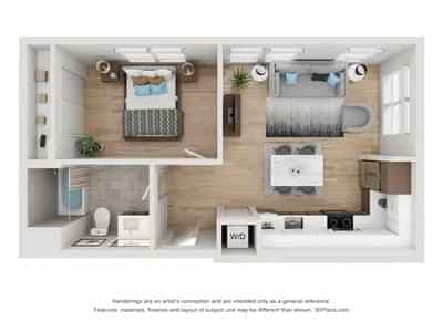 1 Bed 1 Bath - Image 6