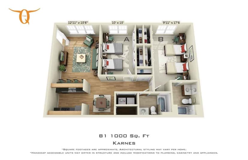 2 Bed 2 Bath - Image 2
