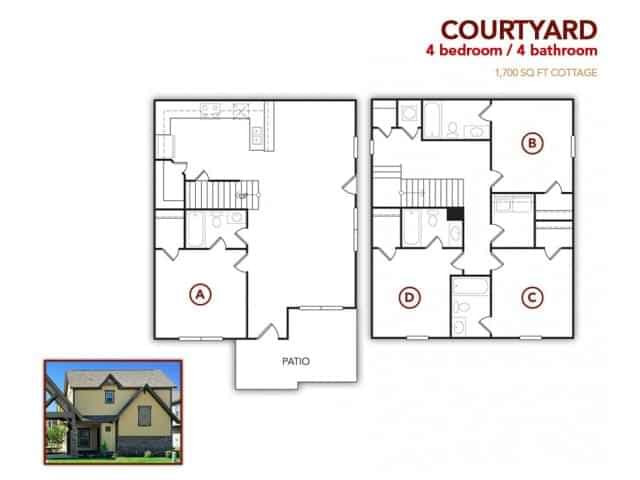 4 Bedroom - 4 Bathroom Courtyard
