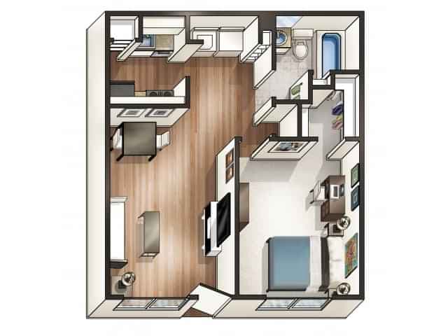 1 Bed 1 Bath - Image 3