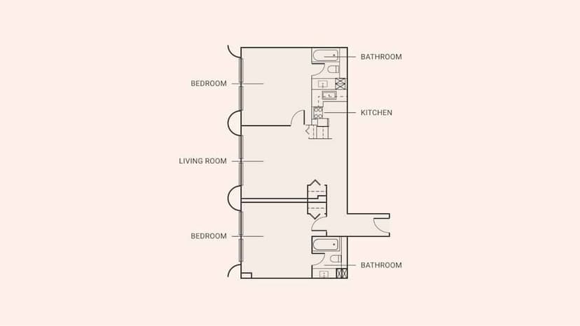 2 Bed 2 Bath