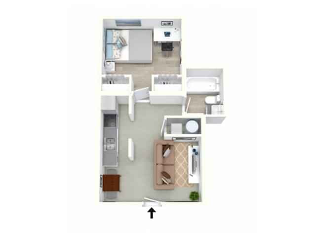 Flat - The Hideaway (1 Bed 1 Bath) - Image 8