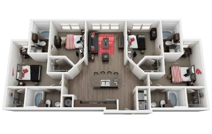 Private Room - Private Bath (4 Bed - 4 Bath) - Image 4