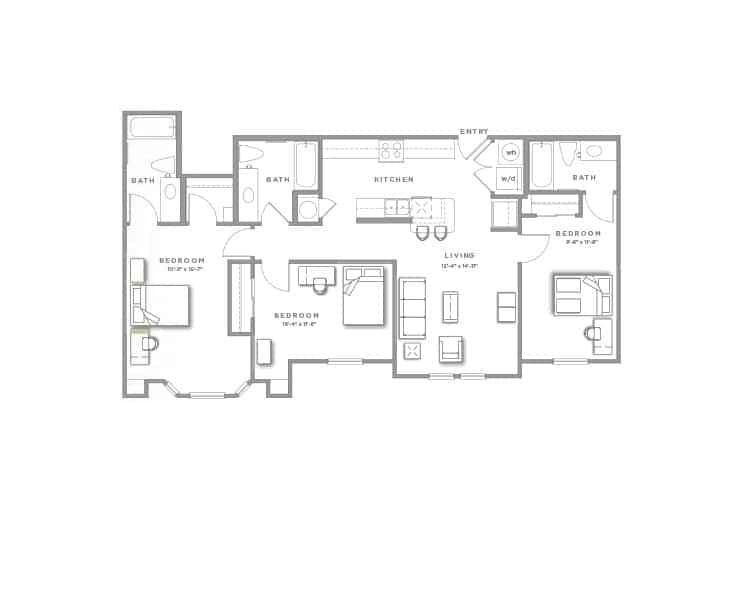 Private Room - Private Bath (3 Bed - 3 Bath) - Image 2