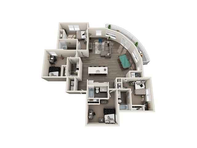 Private Room - Private Bath (4 Bed - 4 Bath) - Image 2