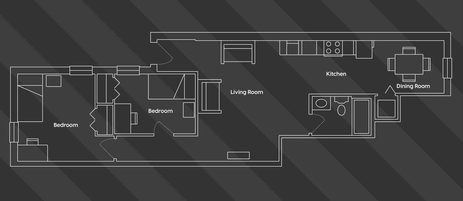 2 Bedroom 1 Bathroom - Image 4