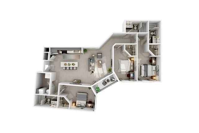 Private Room (3 bed 3 bath) - Image 2