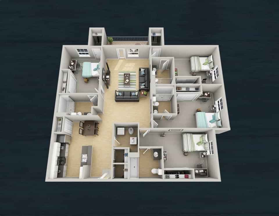 4 Bed 4 Bath - Image 2