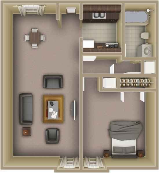 1 Bedroom 1 Bathroom - Image 11