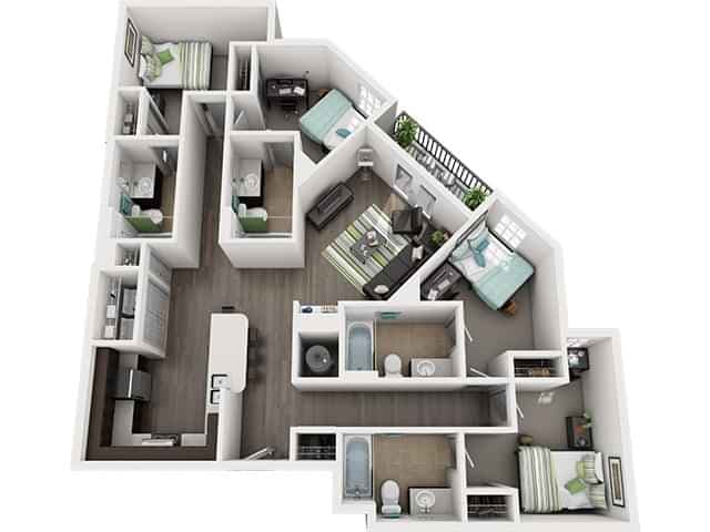 4 Bed 4 Bath Junction - Image 4