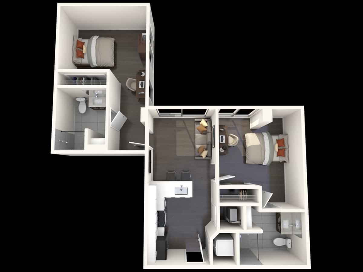 2 Bed 2 Bath - Image 3