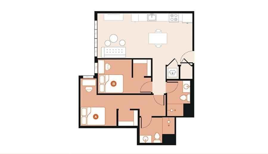 2 Bed 2 Bath - Image 3