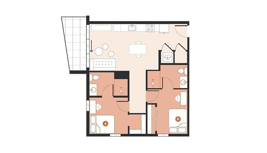 2 Bed 2 Bath - Image 4