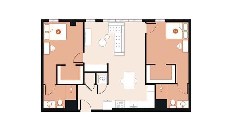 2 Bed 2 Bath - Image 2