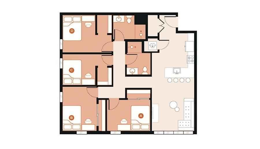 4 Bed 2 Bath - Image 3