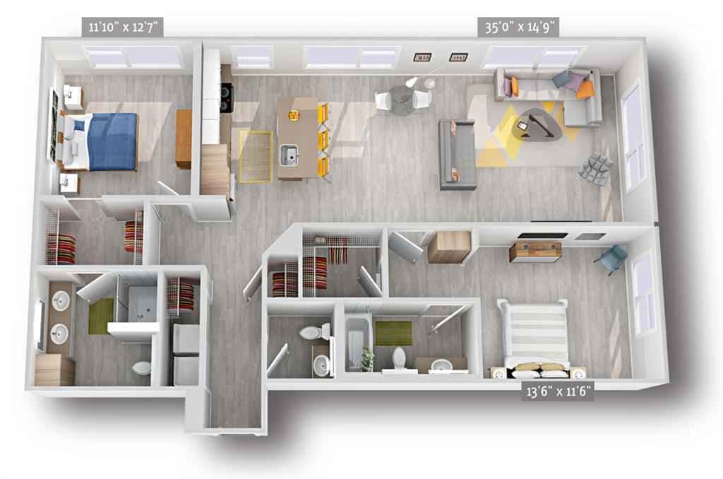 2 Bed 2 Bath - Image 3