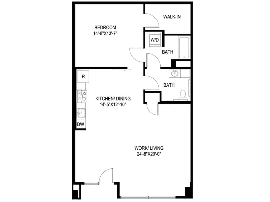 1 Bed 1 Bath - Image 4