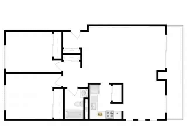 2 Bed 1 Bath - Image 2