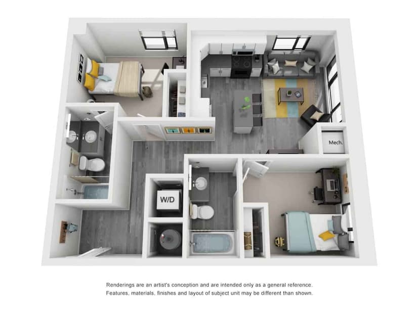 2 Bedroom 2 Bathroom - Image 1
