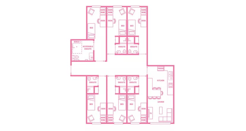 6 Bedroom Ensuite, King Single Bed - Image 6