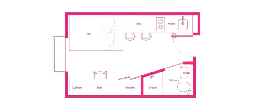 Medium Studio, Double Bed - Image 7