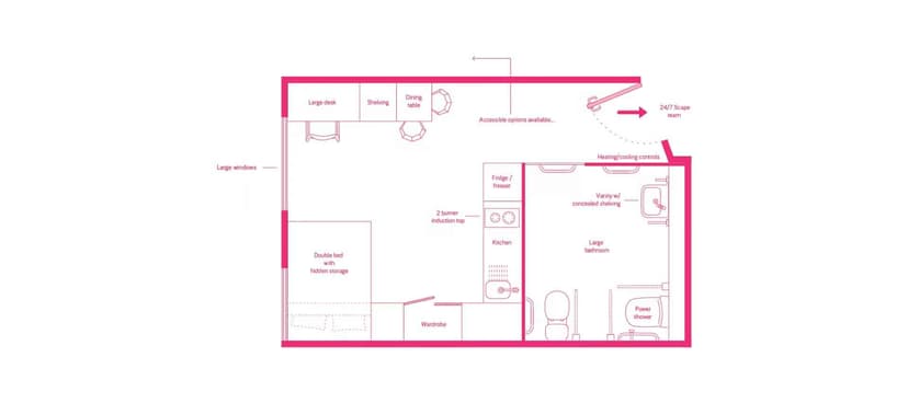 Large Studio, Double Bed, Views - Image 4