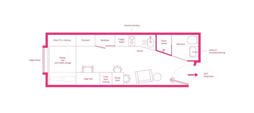 Medium Studio, Double Bed, Views - Image 3