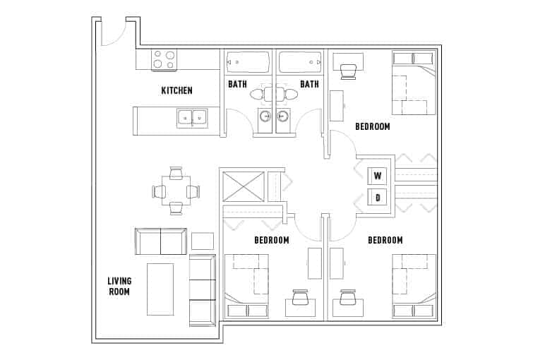 3 Bed 2 Bath - Image 2