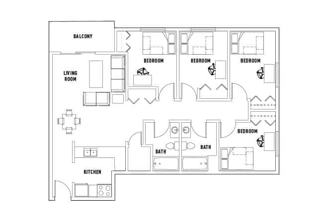 4 Bed 2 Bath - Image 2