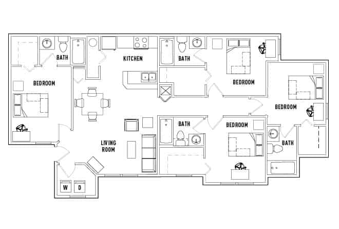 4 Bed 4 Bath - Image 2