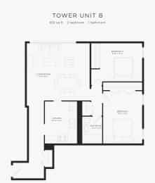 2 Bed 1 Bath