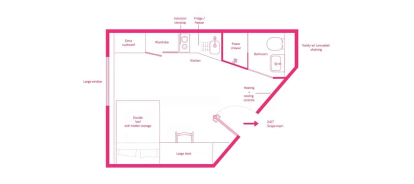 Medium Studio, Double Bed - Image 5