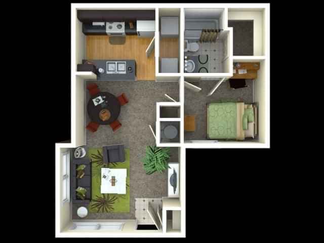 1 Bedroom 1 Bathroom - Image 2