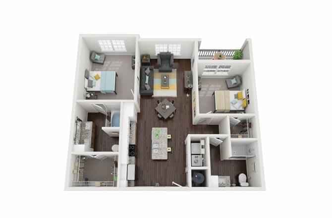 2 Bedroom 2 Bathroom - Image 1