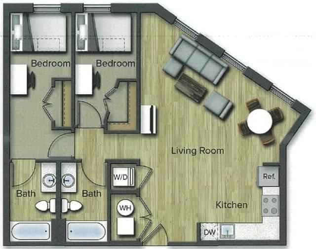 2 Bedroom 2 Bathroom - Image 5