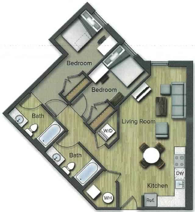 2 Bedroom 2 Bathroom - Image 4