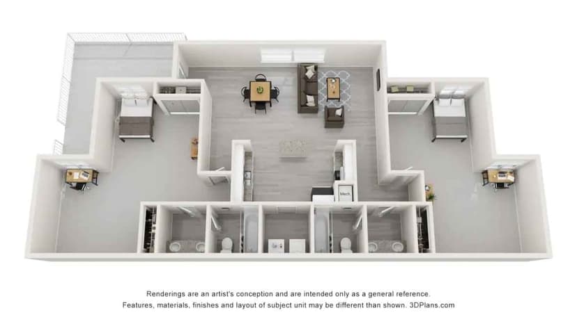 2 Bedroom 2 Bathroom - Image 2