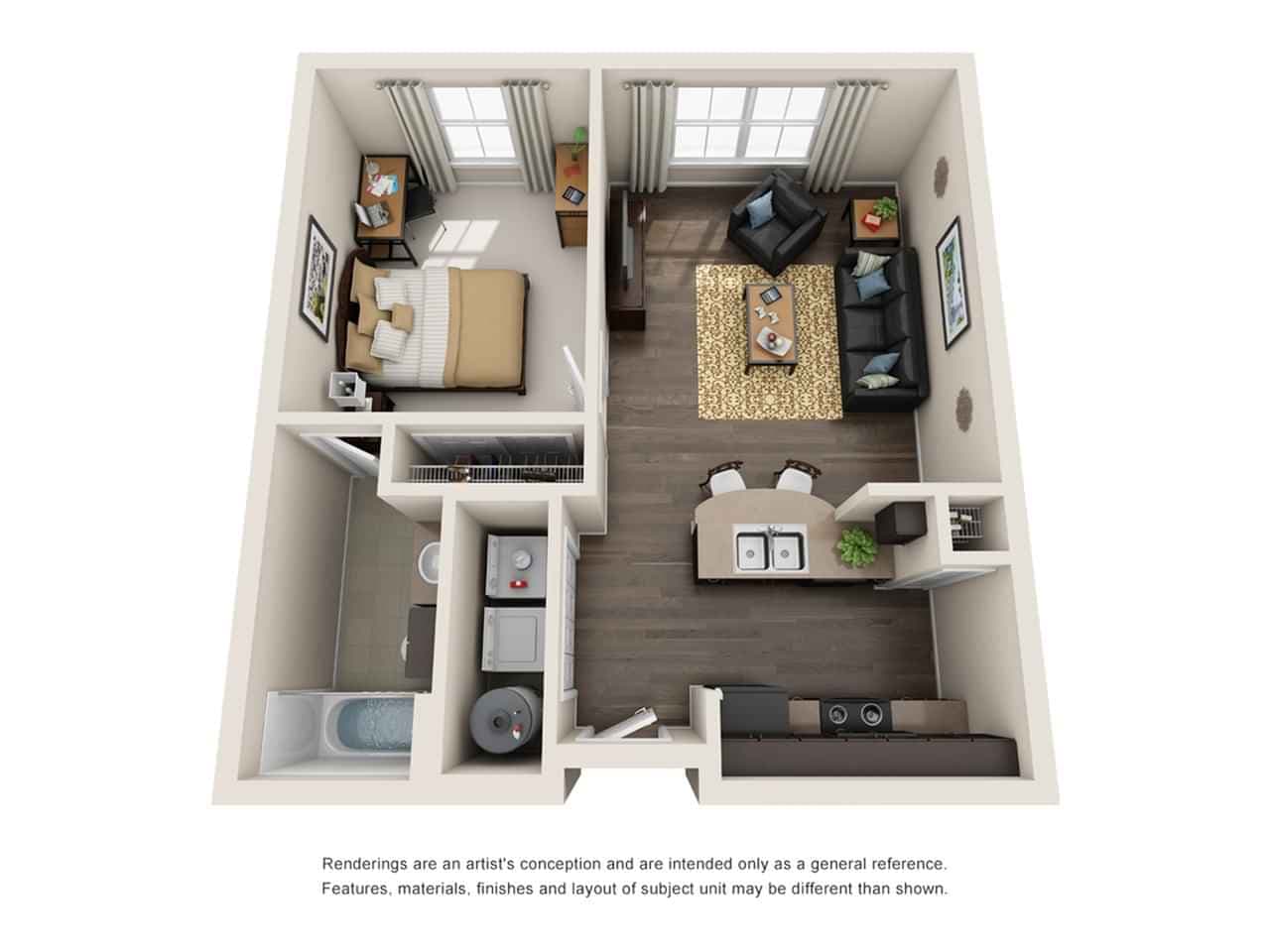 1 Bedroom 1 Bathroom  - Image 3