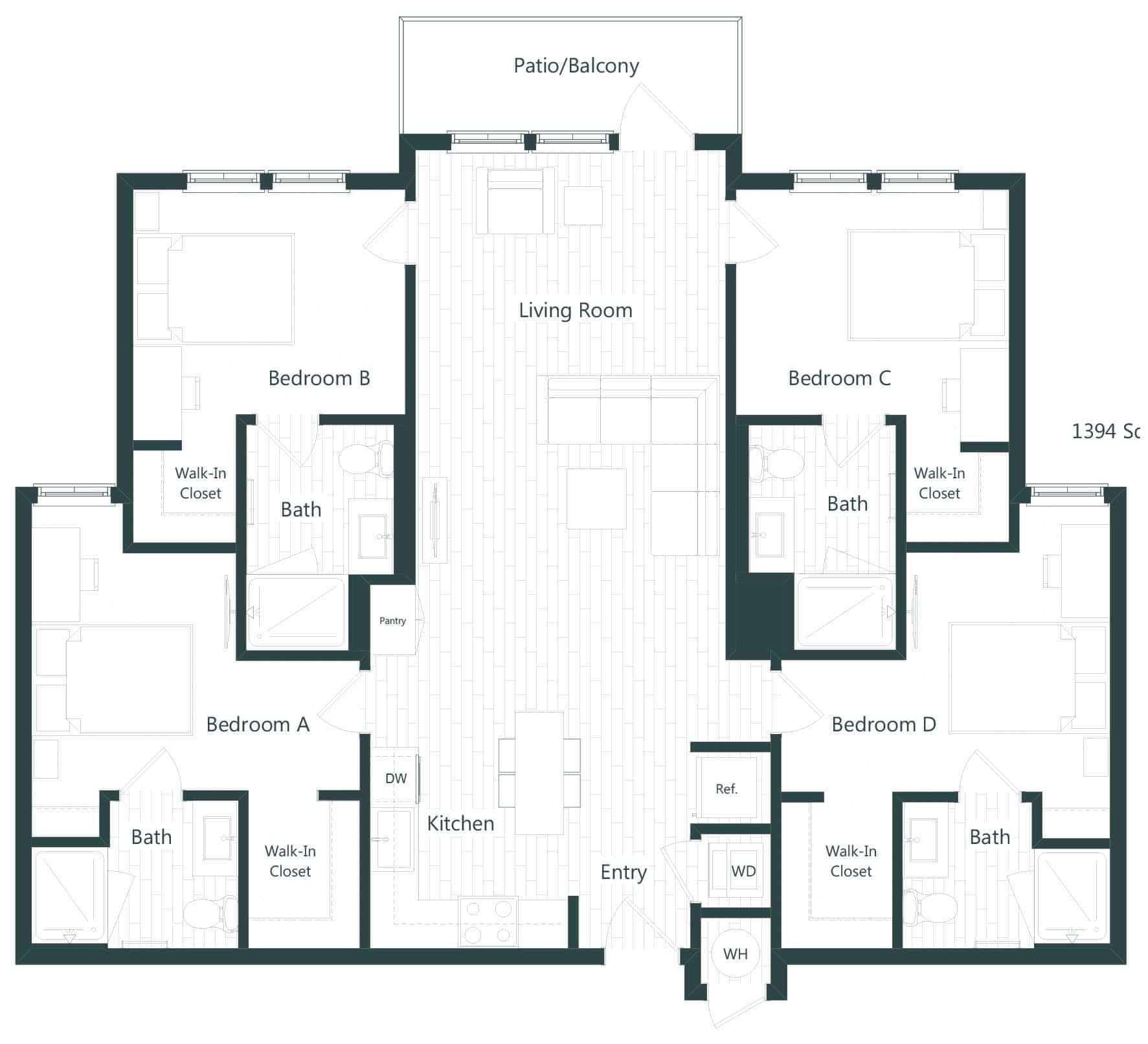 4 Bed 4 Bath - Image 1