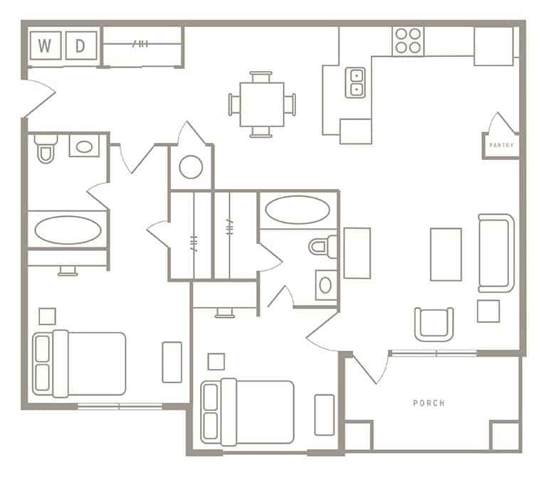 2 Bed 2 Bath - Image 2