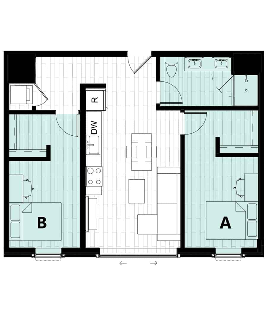2 Bed 1 Bath - Image 2