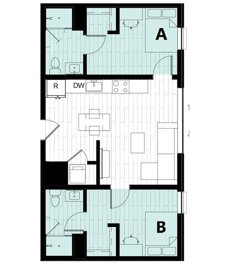 2 Bed 2 Bath - Image 7