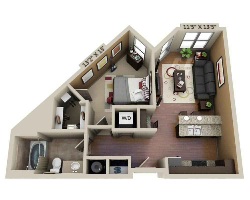 1 Bed 1 Bath - Image 5