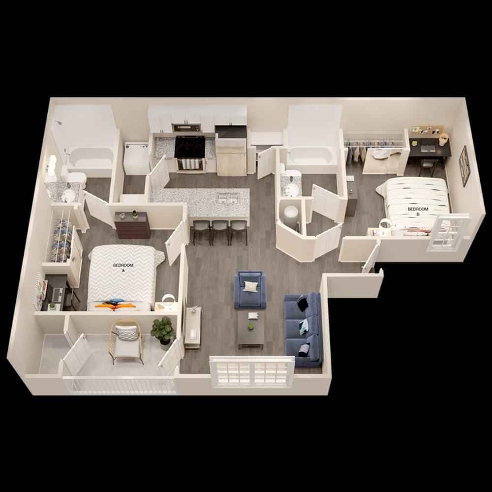 2 Bedroom 2 Bathroom - Image 3