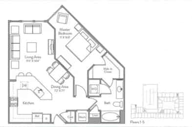 1 Bed 1 Bath - Image 3